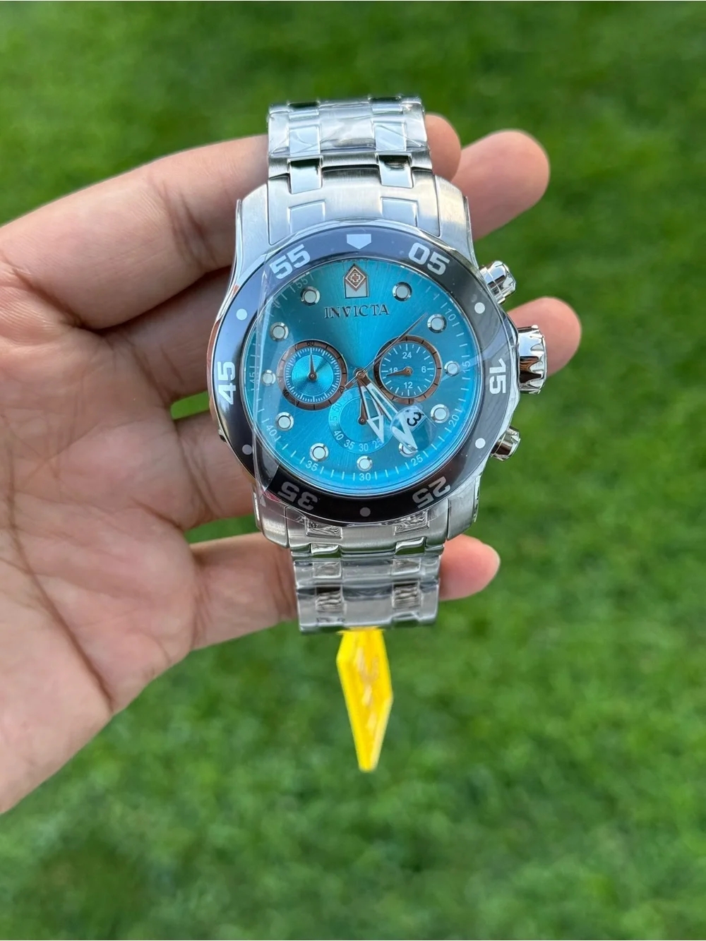 Invicta Men’s Turquoise Dial Stainless Steel pro diver  Watch